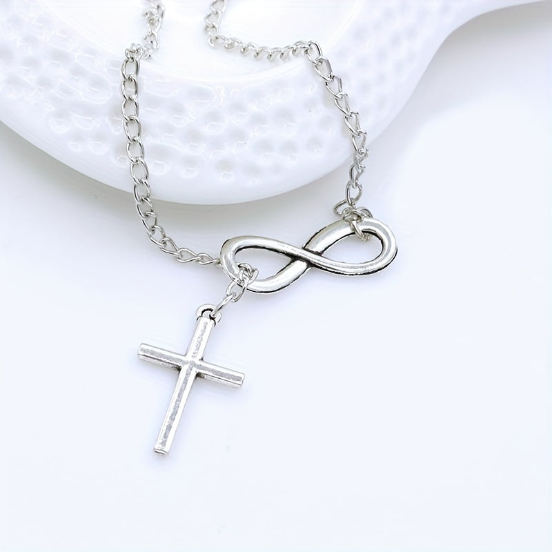 Lucky 8 Cross Short Necklace – Simple &amp; Stylish Jewelry