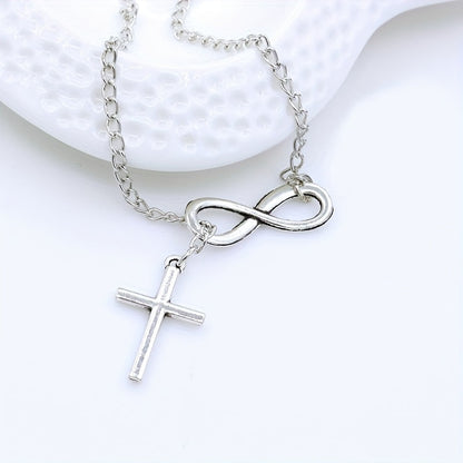 Lucky 8 Cross Short Necklace – Simple &amp; Stylish Jewelry