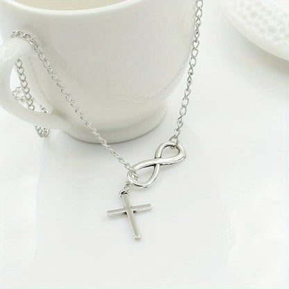 Lucky 8 Cross Short Necklace – Simple &amp; Stylish Jewelry