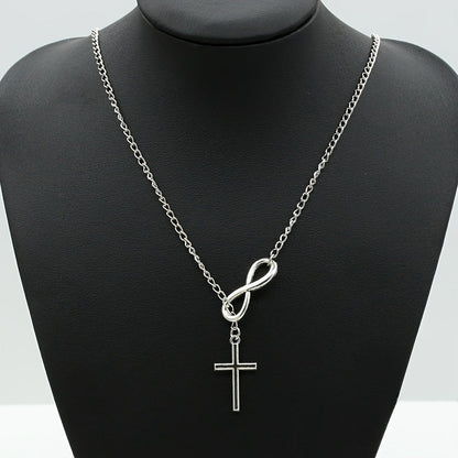 Lucky 8 Cross Short Necklace – Simple &amp; Stylish Jewelry