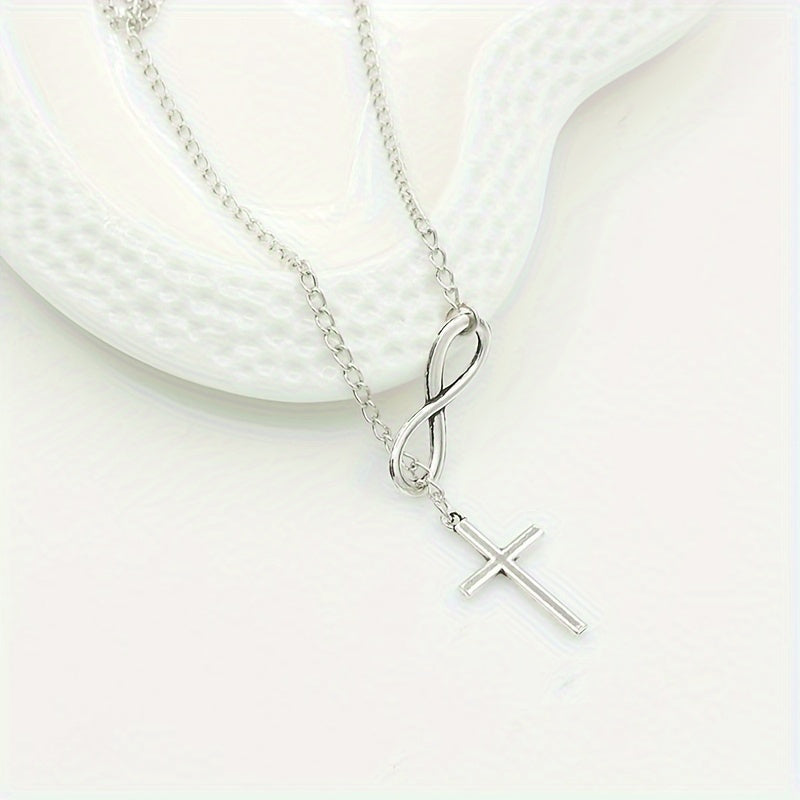 Lucky 8 Cross Short Necklace – Simple &amp; Stylish Jewelry