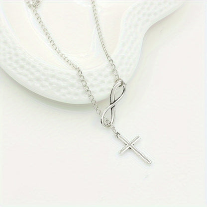 Lucky 8 Cross Short Necklace – Simple &amp; Stylish Jewelry
