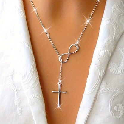 Lucky 8 Cross Short Necklace – Simple &amp; Stylish Jewelry
