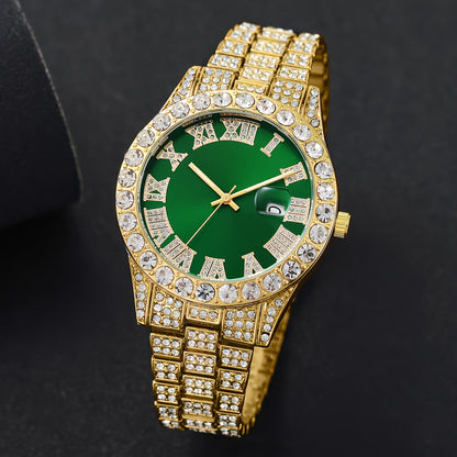 3pcs Women's Stainless Steel Quartz Watch &amp; Jewelry Set