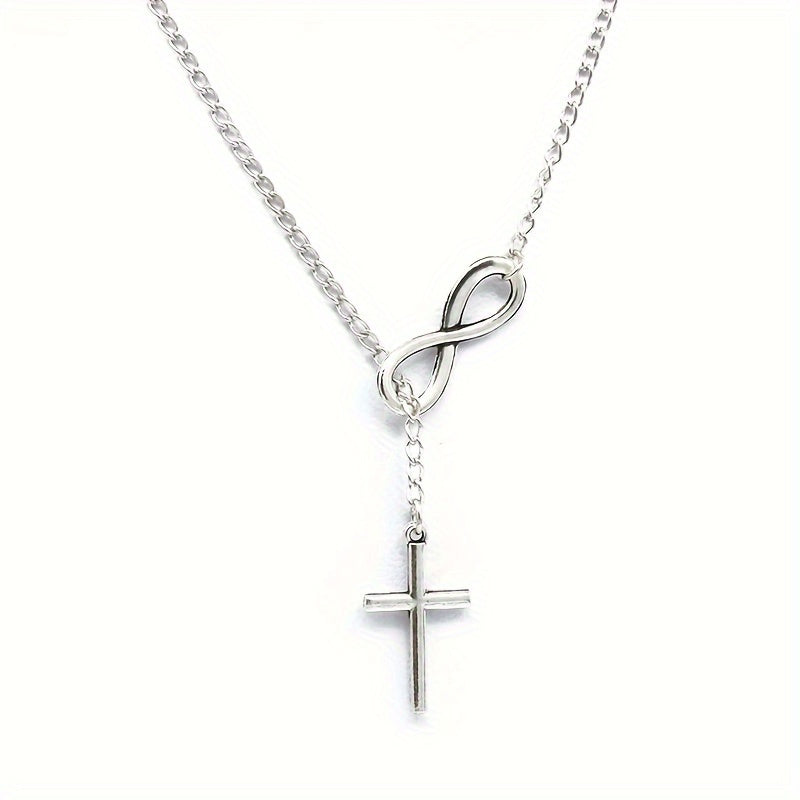 Lucky 8 Cross Short Necklace – Simple &amp; Stylish Jewelry