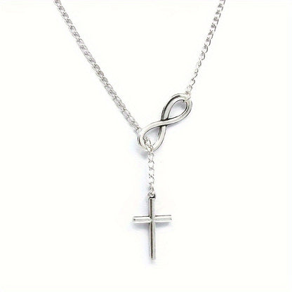 Lucky 8 Cross Short Necklace – Simple &amp; Stylish Jewelry