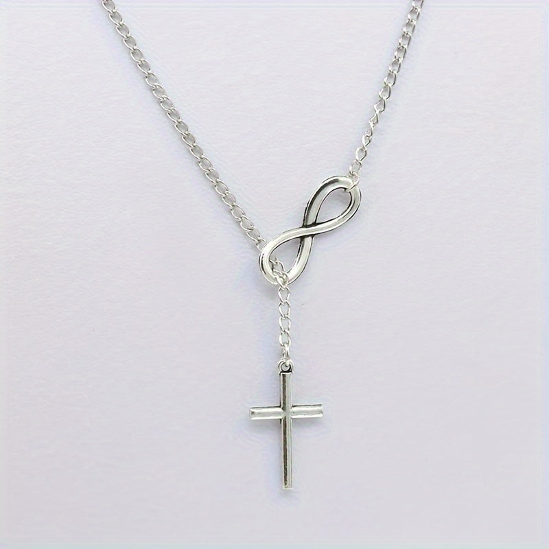 Lucky 8 Cross Short Necklace – Simple &amp; Stylish Jewelry