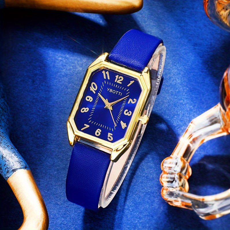 Retro Women's Watch &amp; Jewelry Set – Elegant 5/6 Piece Gift Set